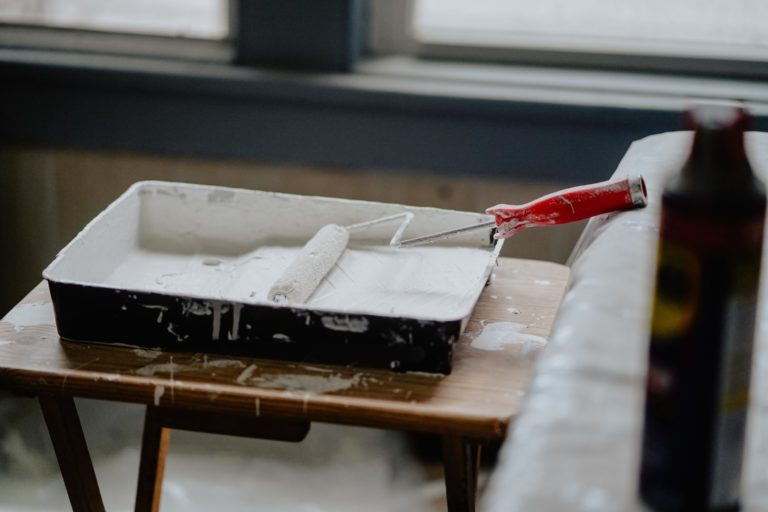 a broken piece of paper on a table