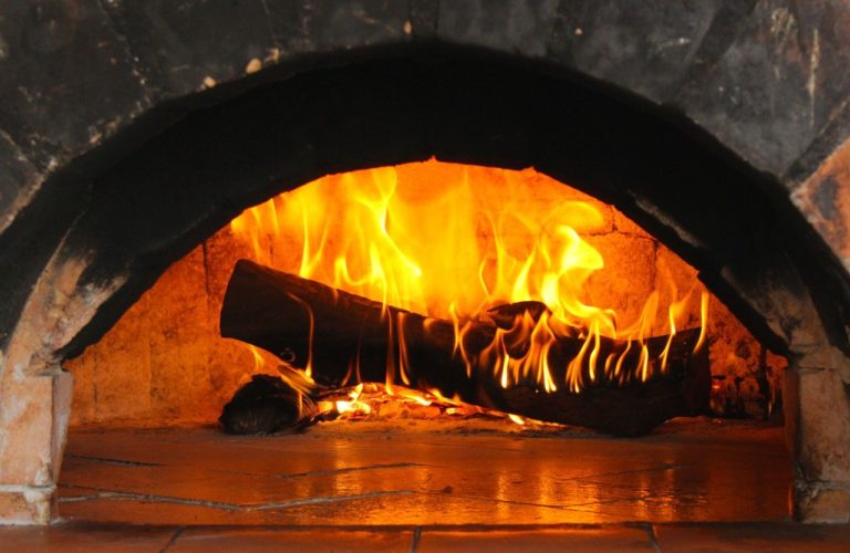 a close-up of a fire