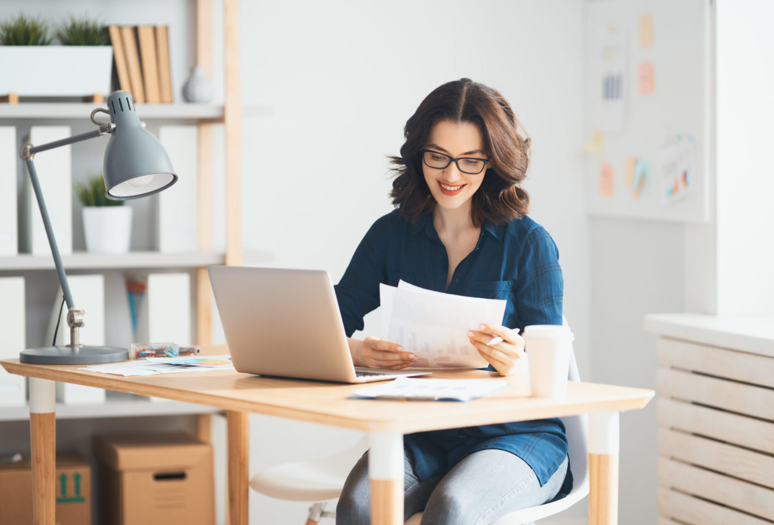 woman going over paperwork