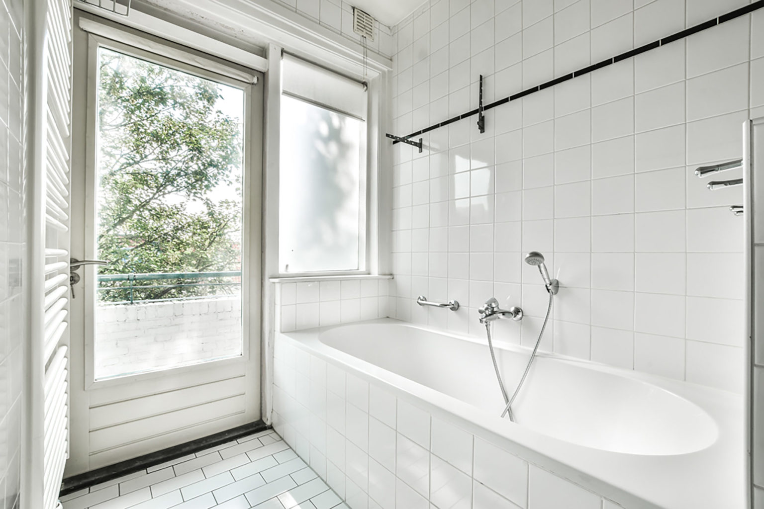 white bathroom