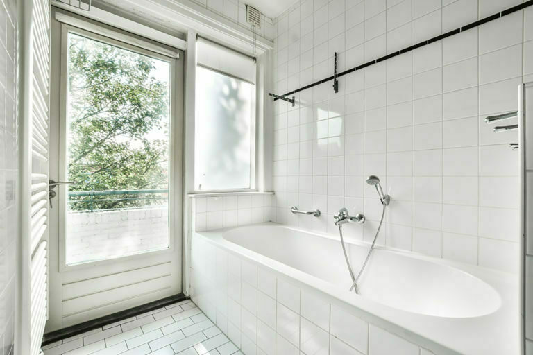 white bathroom